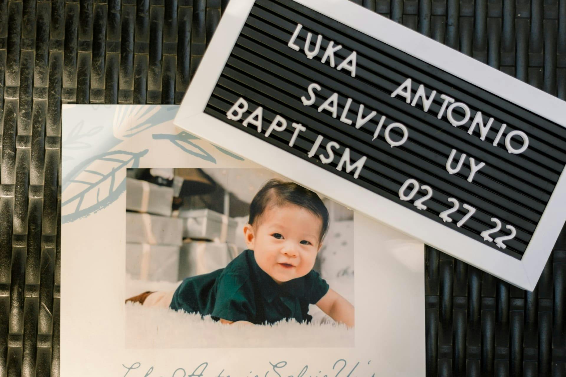 Uno's baptismal image